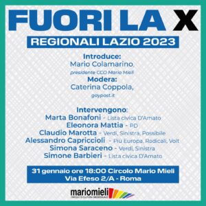 incontro candidati regionali lazio 2023