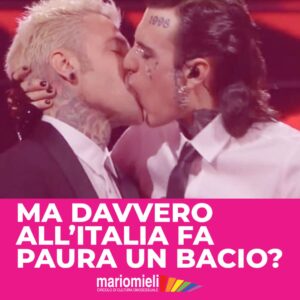 festival di sanremo bacio rosa chemical fedez minacce rai