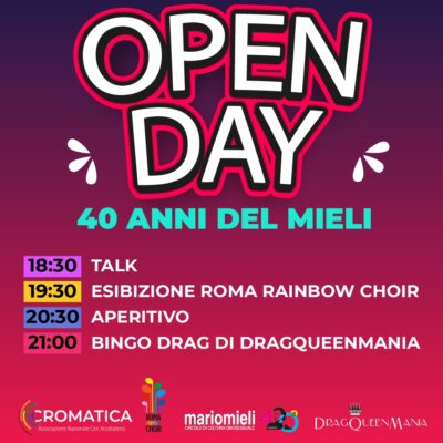 open day mario mieli 40 anni