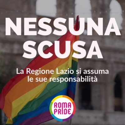 patrocinio regione lazio nessuna scusa