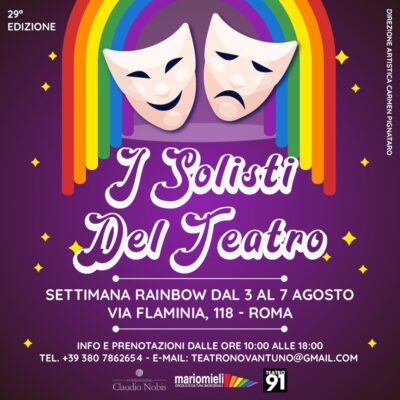 SETTIMANA RAINBOW SOLISTI DEL TEATRO PROGRAMMA